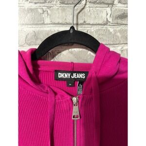 DKNY Jean Pink zip up Sweater